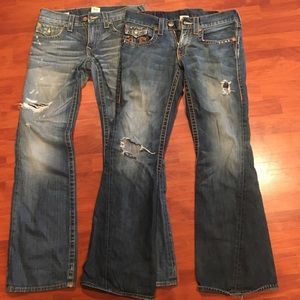 2bundle men’s True Religion brand Jeans